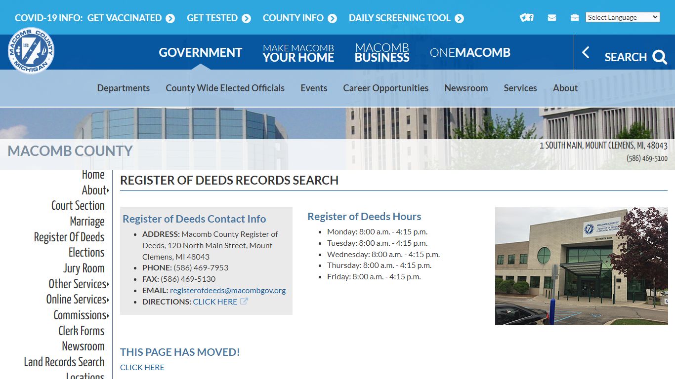 Clerk - Records Search | Macomb County